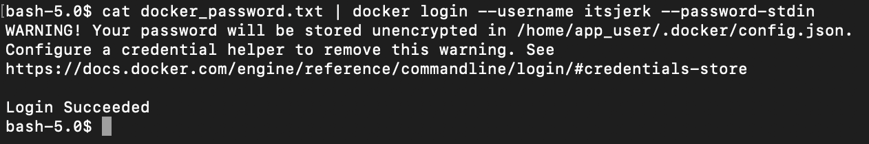 insecure docker login